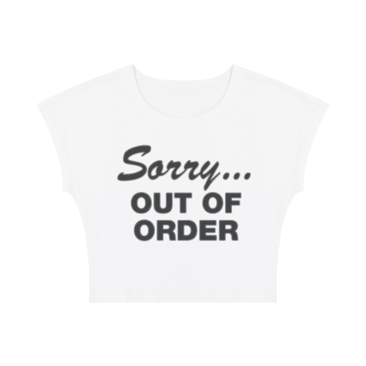 Out of Order Crop Tee